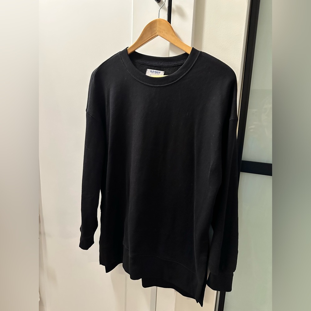 Old Navy, Women’s Tunic Loungewear Sweater,  Black, XS, Oversized